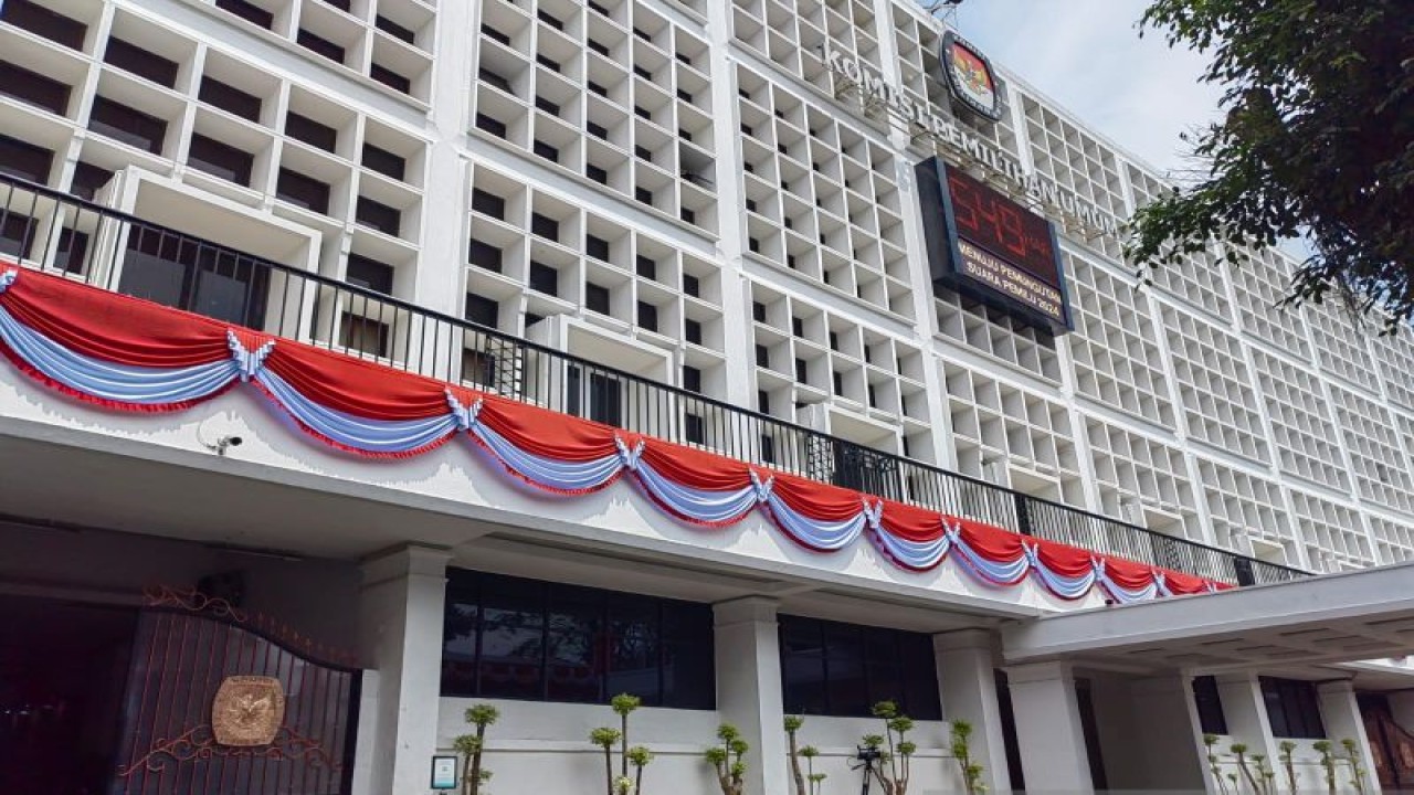 Ilustrasi Gedung KPU di Jakarta Pusat. ANTARA/Melalusa Susthira K