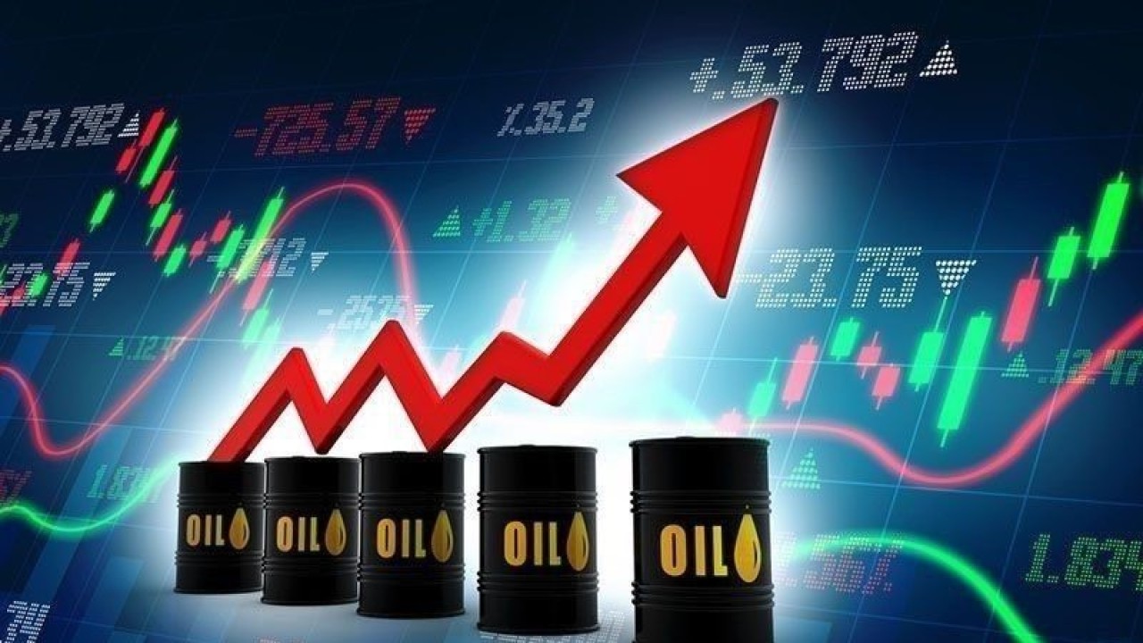 Ilustrasi - Harga minyak naik, grafik panah tumbuh. (ANTARA/Shutterstocks/aa.)