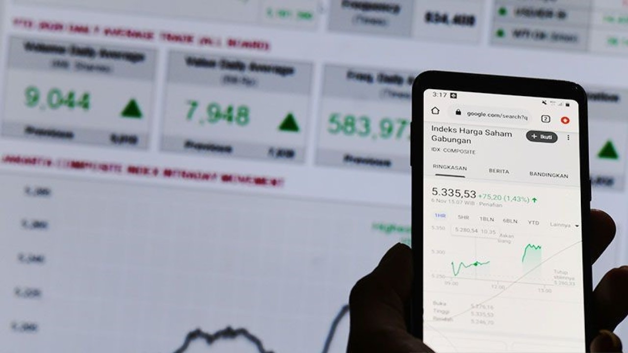 Ilustrasi - Layar monitor menampilkan pergerakan Indeks Harga Saham Gabungan (IHSG) di Bursa Efek Indonesia, Jakarta. ANTARA FOTO/Hafidz Mubarak A/wsj.