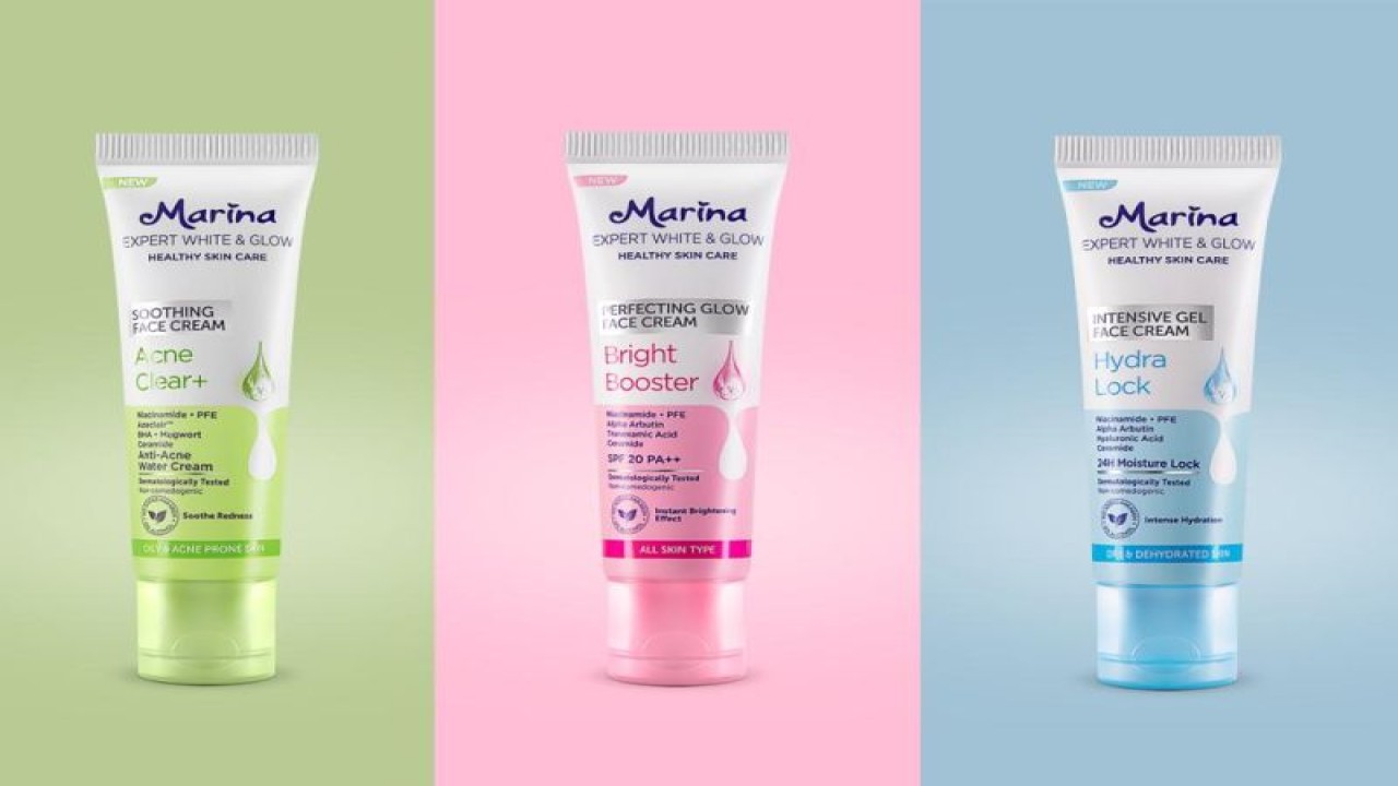 Ilustrasi produk Marina Expert White & Glow. (ANTARA/HO)