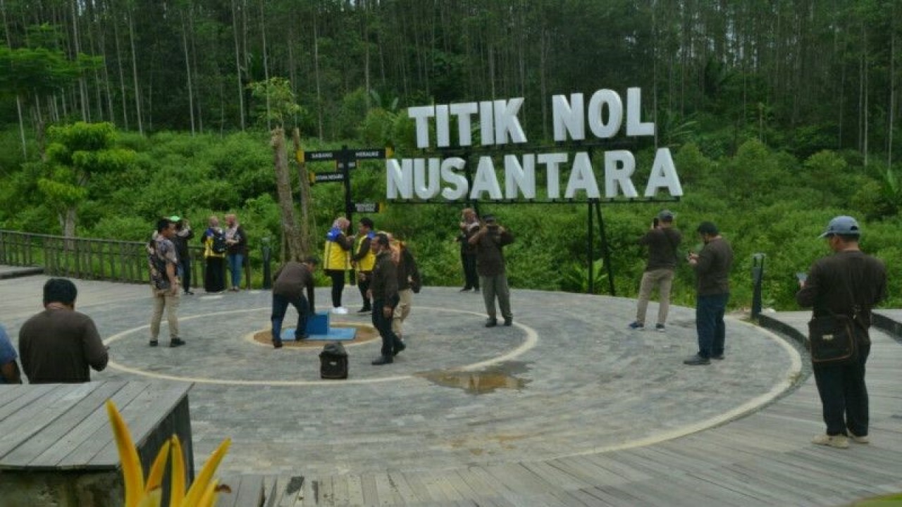 Ilustrasi: Titik Nol Nusantara yang saat ini masih berada di wilayah administrasi Provinsi Kaltim (ANTARA / M Ghofar)