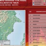 Informasi pantauan titik panas di Kaltim sepanjang Senin, yang dirilis BMKG Balikpapan pada Selasa (13/12) (Antara / HO BMKG Balikpapan)-1670901149