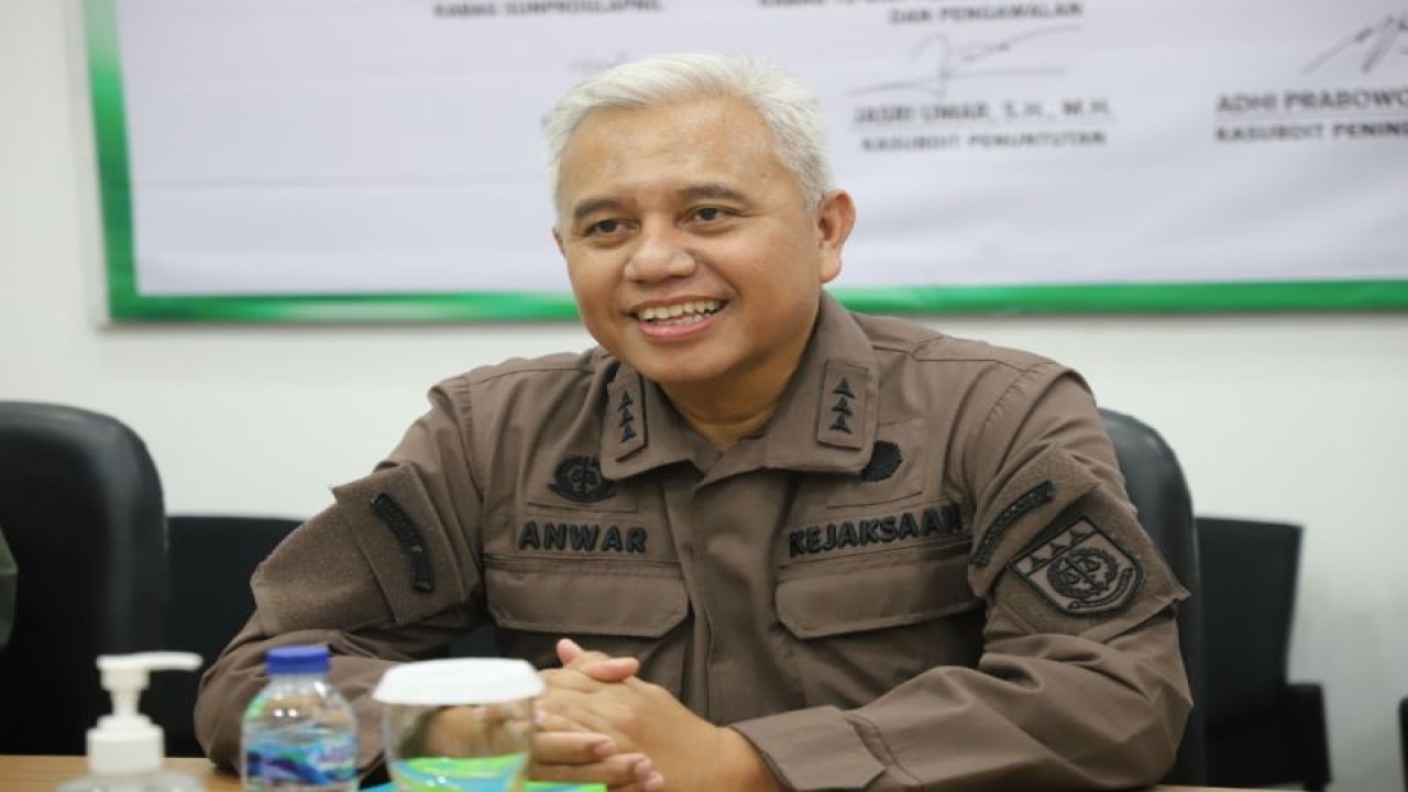 Jaksa Agung Muda Pidana Militer Kejaksaan Agung RI Laksda TNI Anwar Saadi. ANTARA/HO-Puspenkum Kejagung