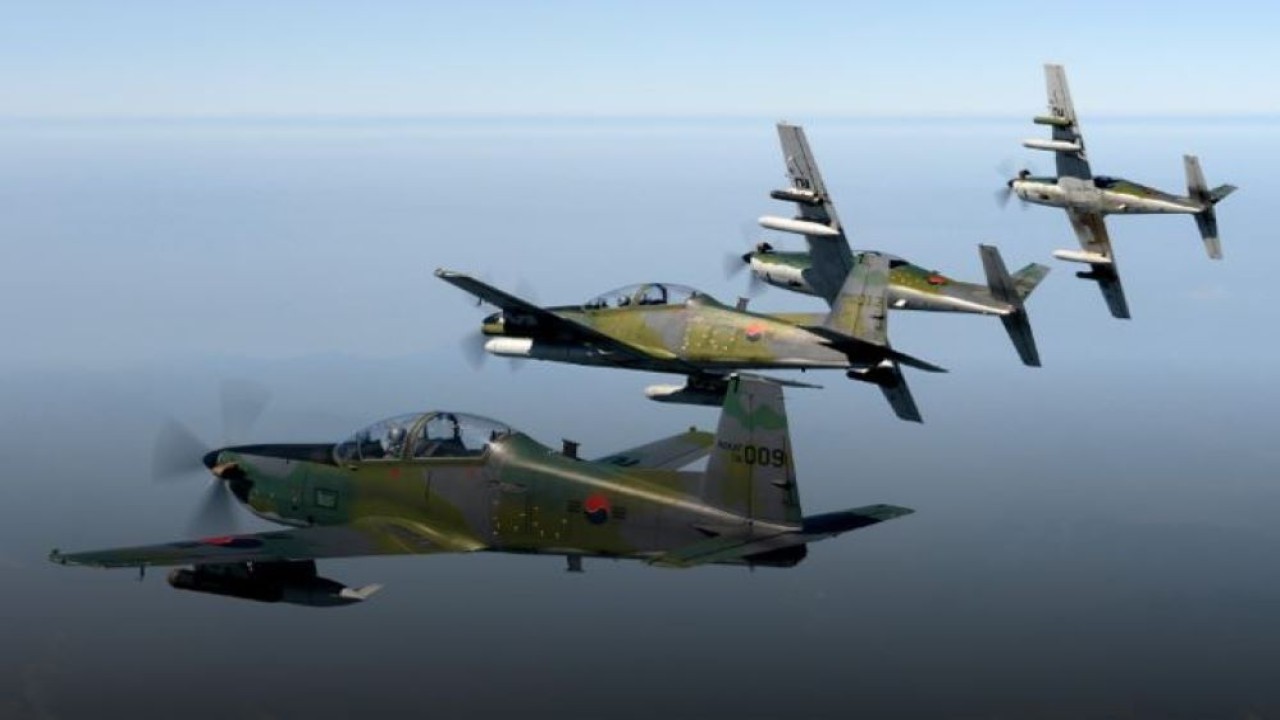 Ilustrasi. Jet tempur serang ringan KA-1 jatuh di di Hoengseong County, Timur Laut Korea Selatan. (Istimewa)