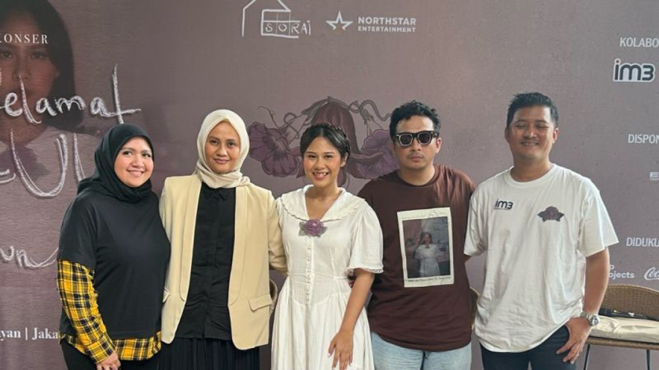 Jumpa pers konser Nadin Amizah "Selamat Ulang Tahun" di Jakarta, Senin (12/12/2022) (ANTARA/Maria Cicilia Galuh)