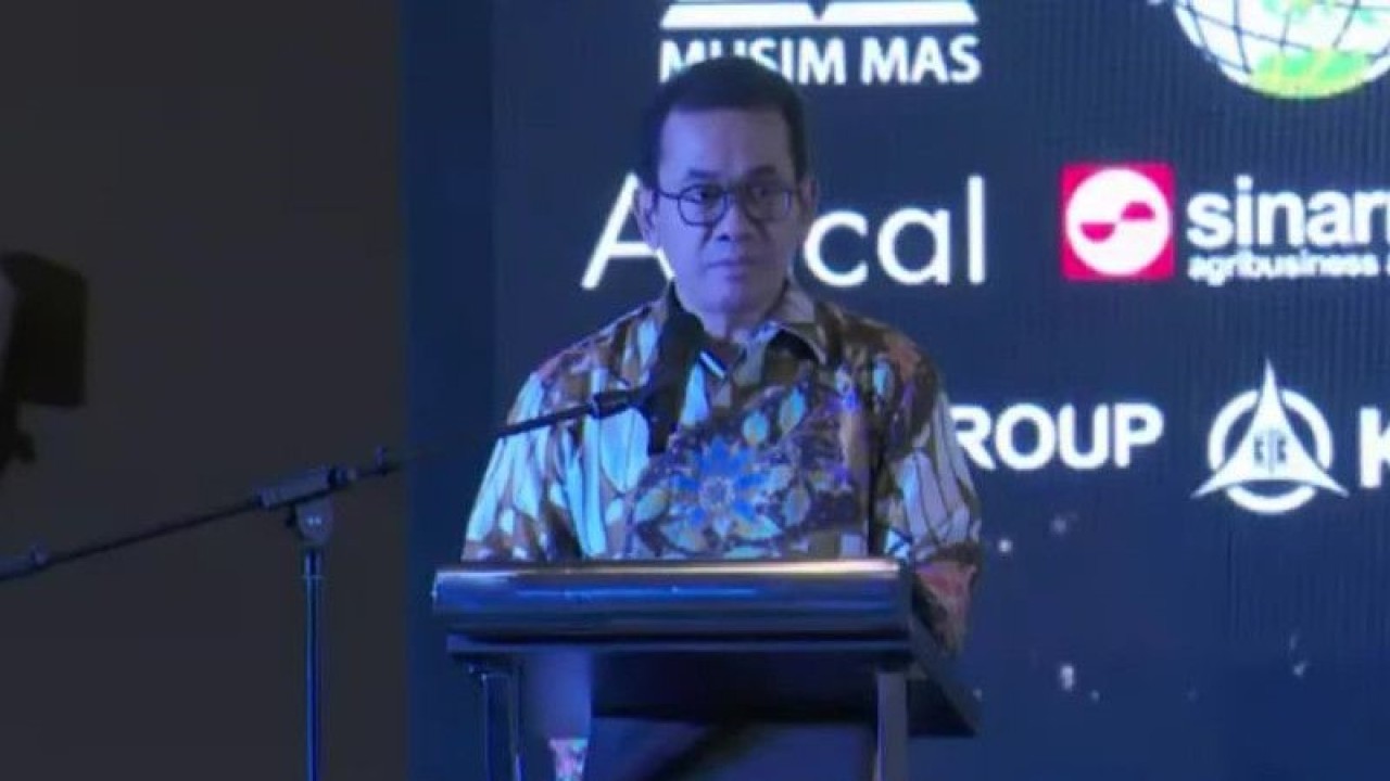 Tangkapan layar Direktur Jenderal Perdagangan Luar Negeri Budi Santoso dalam diskusi "Optimalisasi Ekspor Sawit Sebagai Antisipasi Dampak Resesi" yang digelar di Jakarta, Rabu (14/12/2022). (ANTARA/Adimas Raditya)