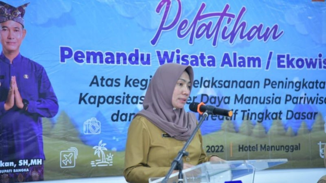 Kepala Dinas Pariwisata dan Kebudayaan Kabupaten Bangka Rismy Wira Maddona (ANTARA/Kasmono)