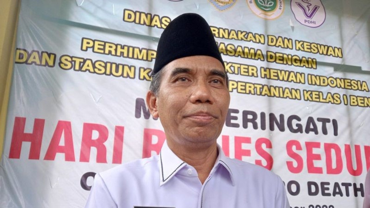Kepala Dinas Peternakan dan Kesehatan Hewan Provinsi Bengkulu M. Syarkawi. ANTARA/Anggi Mayasari