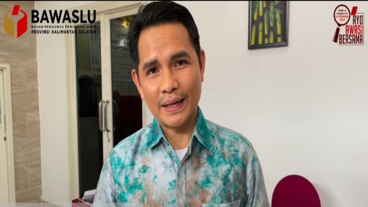 Ketua Bawaslu Kalsel Azhar Ridhanie. (ANTARA/Firman)