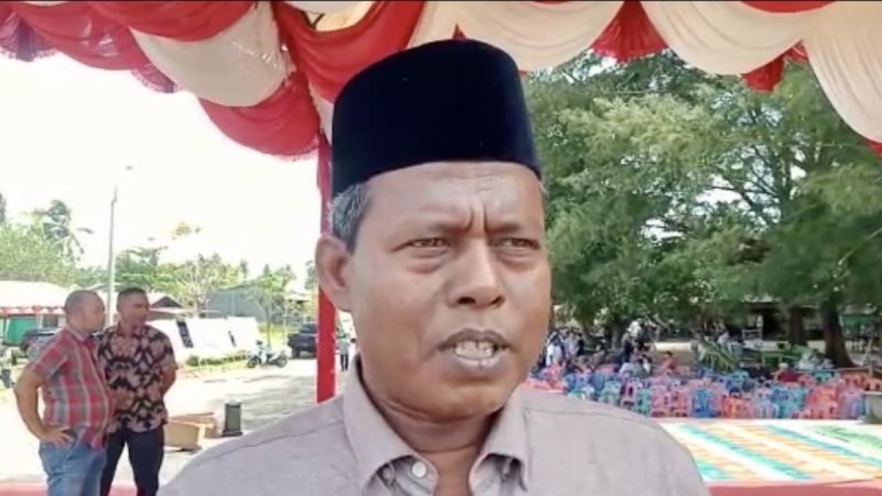 Ketua Komite Peralihan Aceh (KPA) Kabupaten Aceh Barat, Ishak Yusuf. (ANTARA/Teuku Dedi Iskandar)