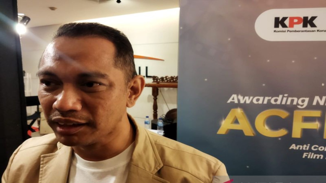 Wakil Ketua KPK Nurul Ghufron memberikan keterangan usai menghadiri acara malam penghargaan "Anti-Corruption Film Festival" (ACFFest) 2022 di Jakarta, Sabtu (3/12/2022). ANTARA/Benardy Ferdiansyah