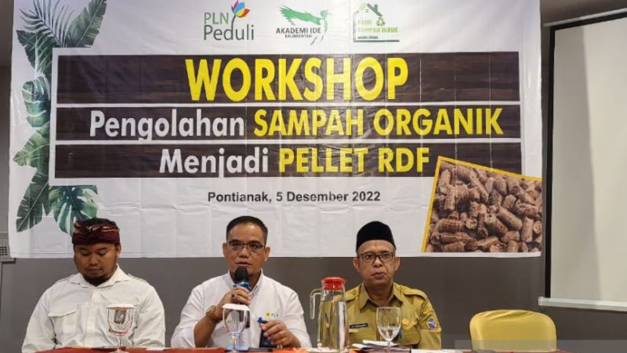 Kegiatan lokakarya pengolahan sampah organik menjadi pellet RDF (ANTARA/Dedi)