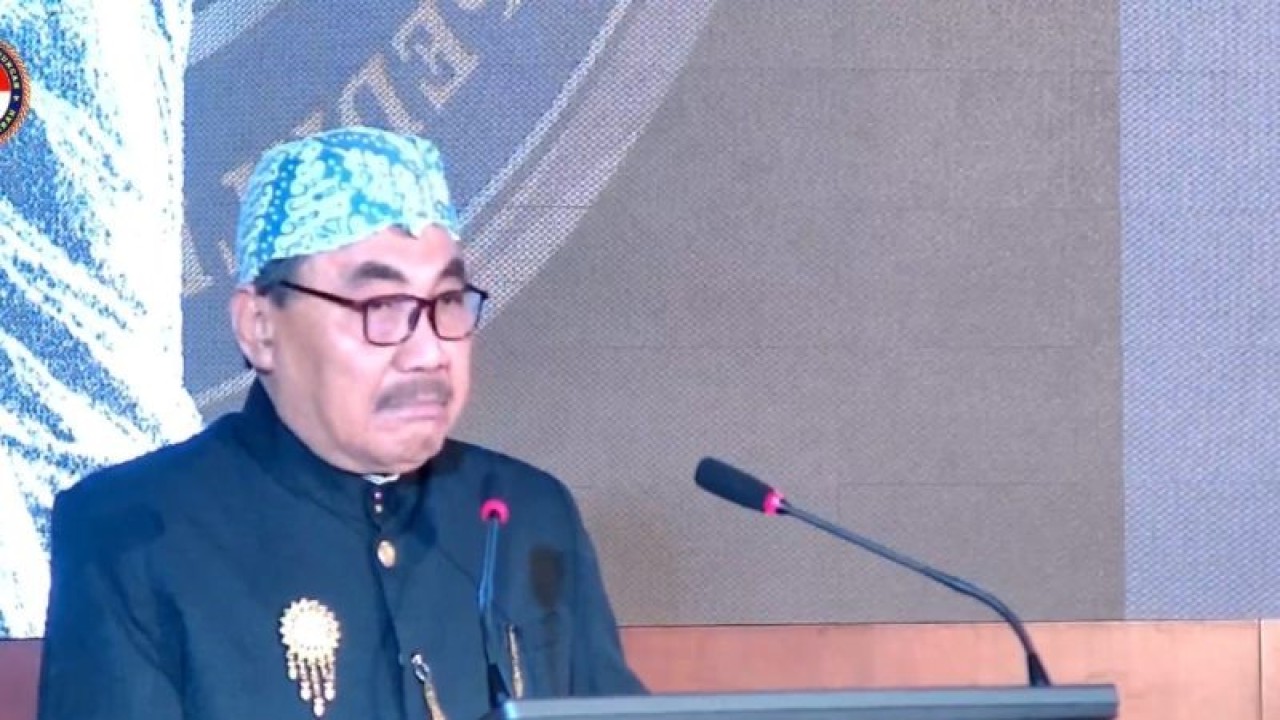 Tangkapan layar Ketua Lembaga Perlindungan Saksi dan Korban (LPSK) Hasto Atmojo Suroyo pada kegiatan pengukuhan Sahabat Saksi dan Korban di Jakarta, Kamis, (22/12/2022). (ANTARA/Muhammad Zulfikar).