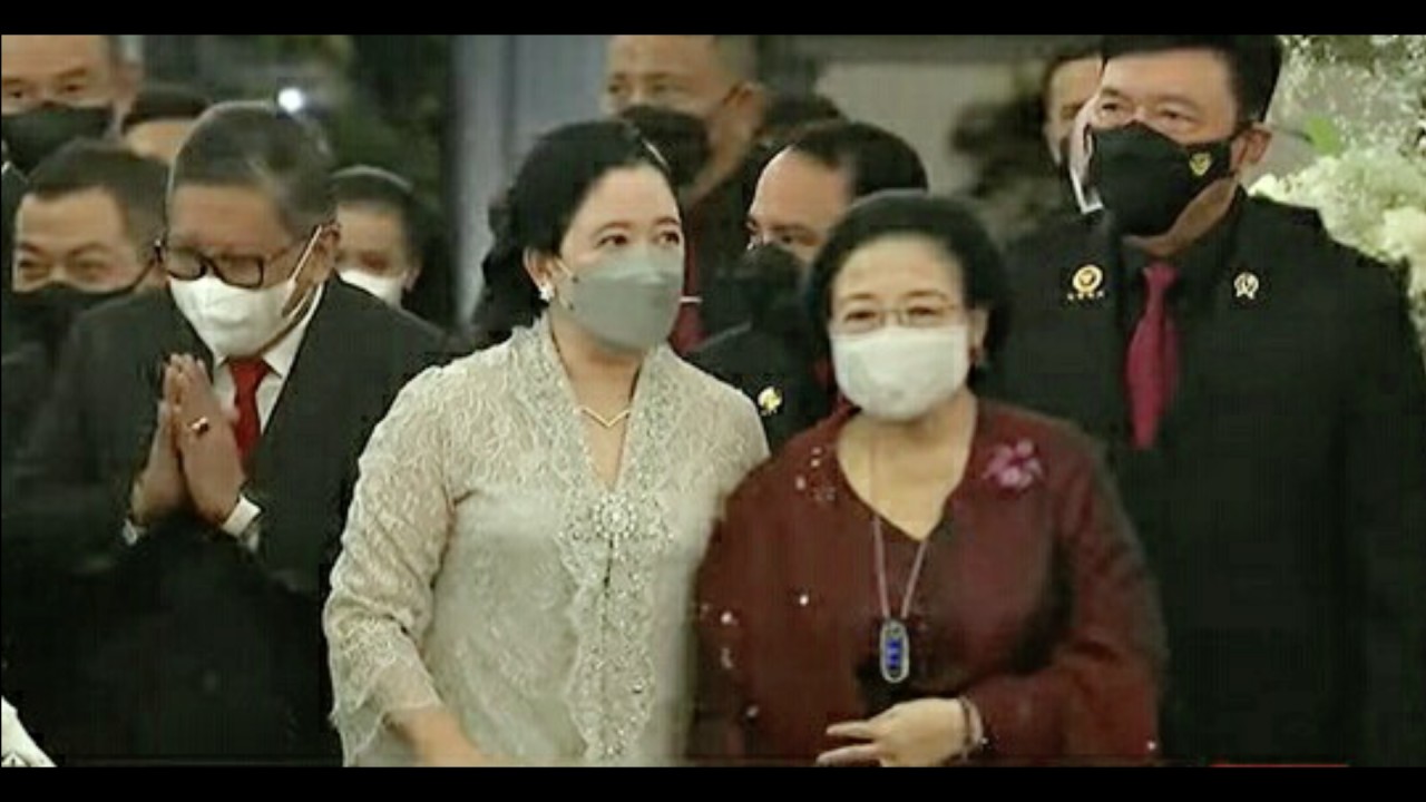 Presiden ke-5 RI Megawati Soekarnoputri menghadiri resepsi pernikahan Kaesang dan Erina. (Net)