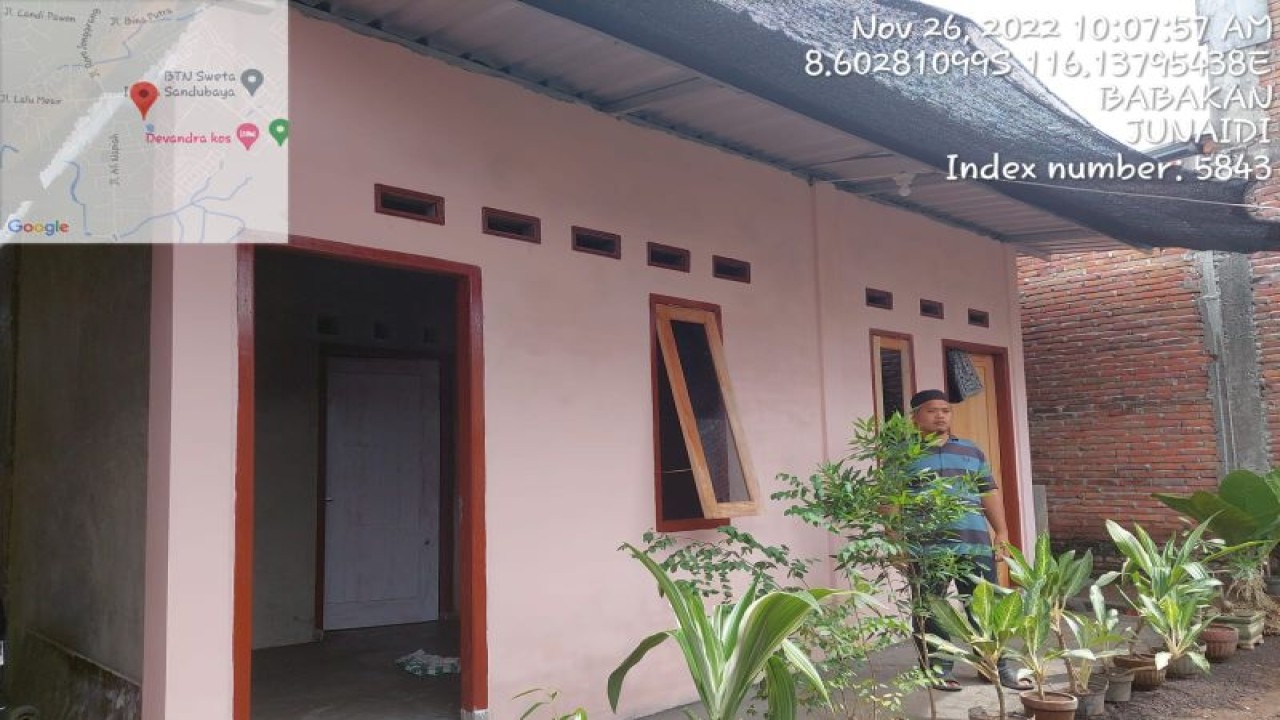 Salah satu dari 85 unit rumah warga di Kota Mataram, Provinsi Nusa Tenggara Barat, sudah selesai dipugar melalui program pemugaran rumah tidak layak huni (RTLH) tahun 2022. ANTARA/Disperkim