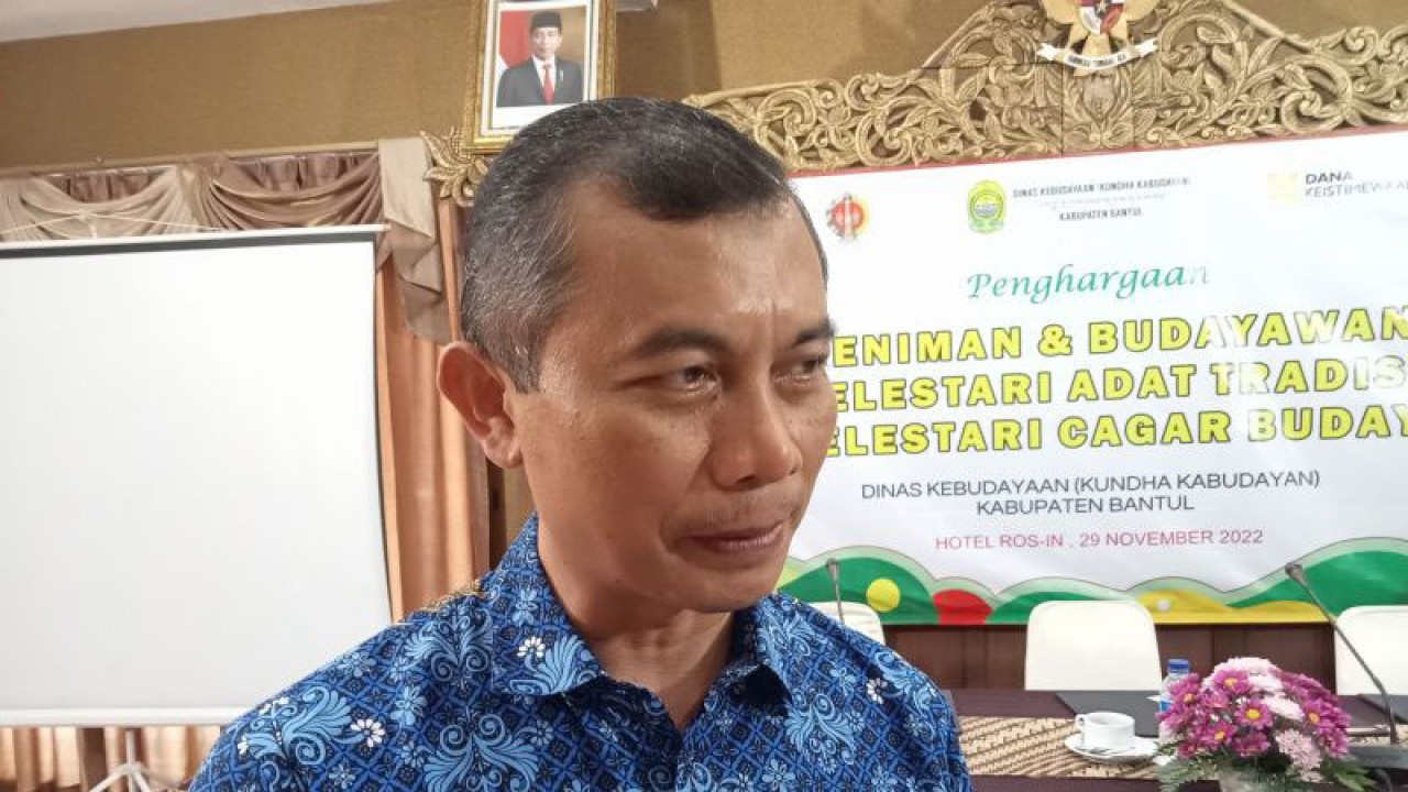 Kepala Dinas Kebudayaan Bantul, DIY, Nugroho Eko Setyanto (FOTO ANTARA/Hery Sidik)