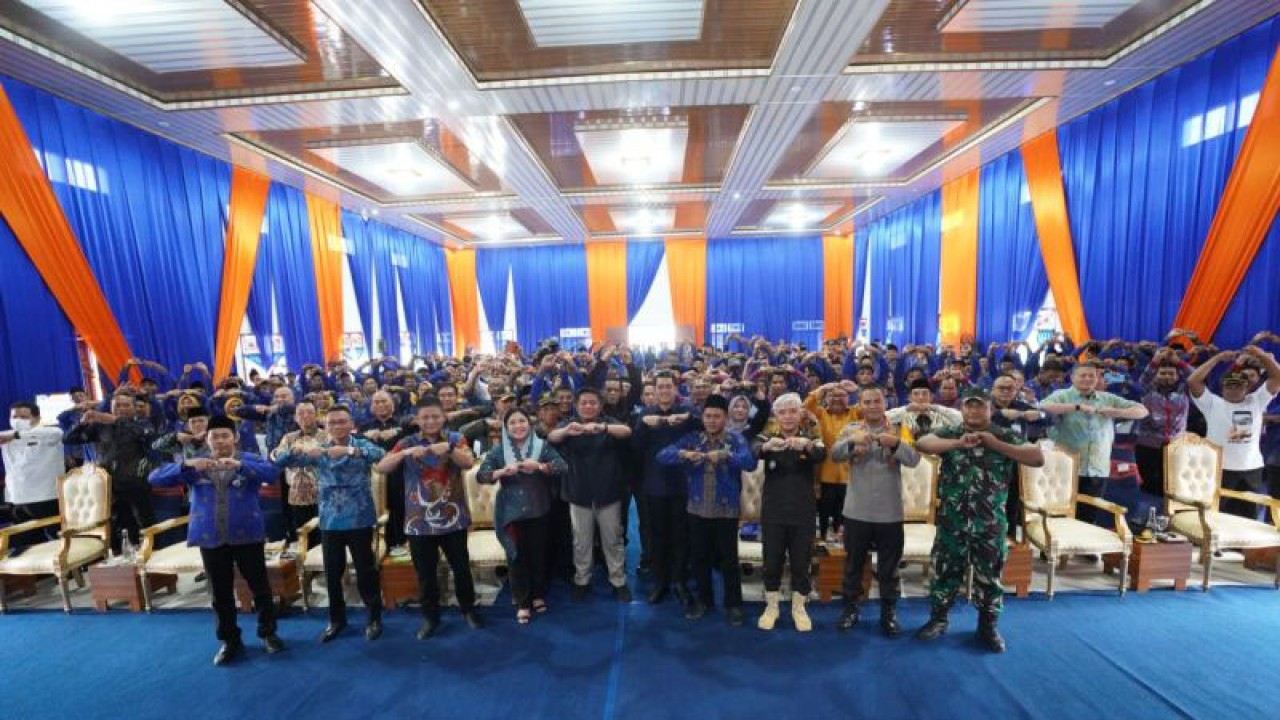 Peluncuran NIPD untuk perangkat desa se-Kabupaten OKU Timur, Rabu. (ANTARA/Edo Purmana/22)