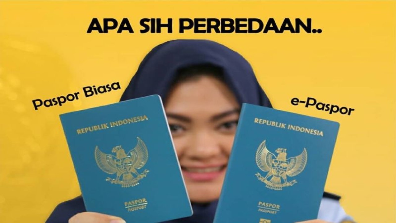 Paspor elektronik dan bias.(ANTARA/HO/Imigrasi)