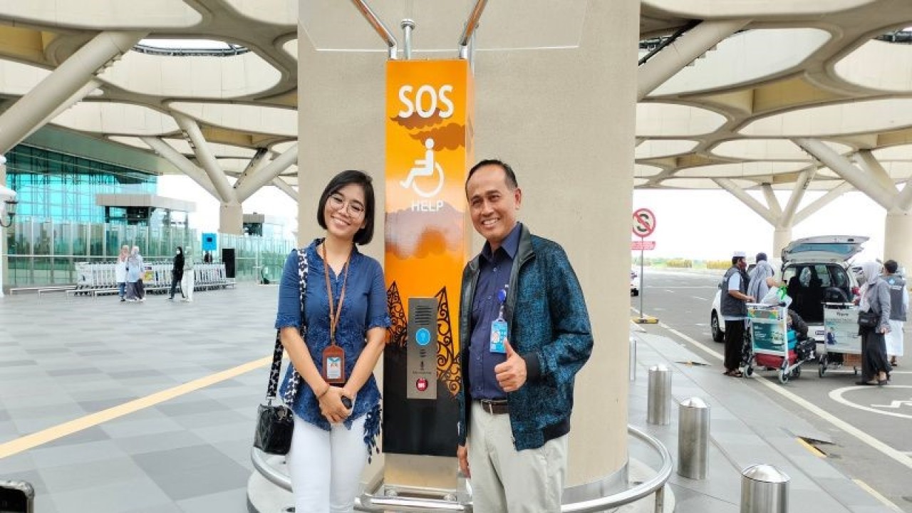 Pelaksanaan Help SOS di Bandara Internasional Yogyakarta, Kabupaten Kulon Progo. (ANTARA/Sutarmi)