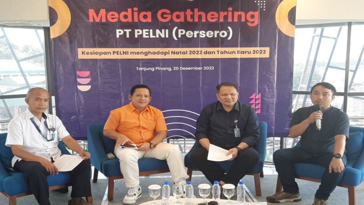 Pelni gelar media gathering kesiapan menyambut Natal 2022 dan Tahun Baru 2023 di Tanjungpinang, Kepri, Selasa (20/12). (Ogen)