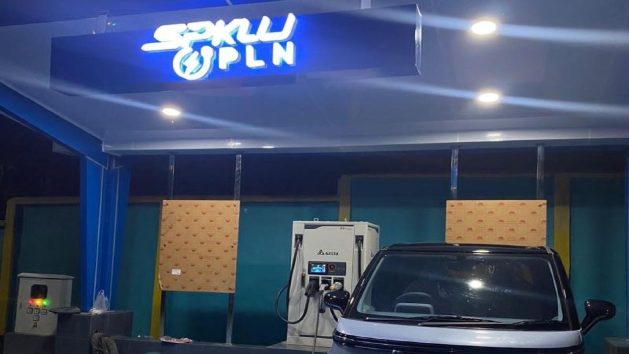 Ilustrasi - SPKLU Palopo, Sulsel milik PLN. ANTARA/HO-Humas PLN UID Sulselrabar