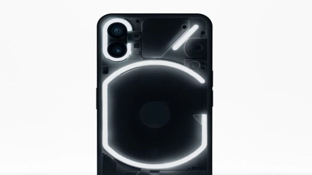 Ilustrasi ponsel Nothing Phone (1). (ANTARA/HO/Nothing)