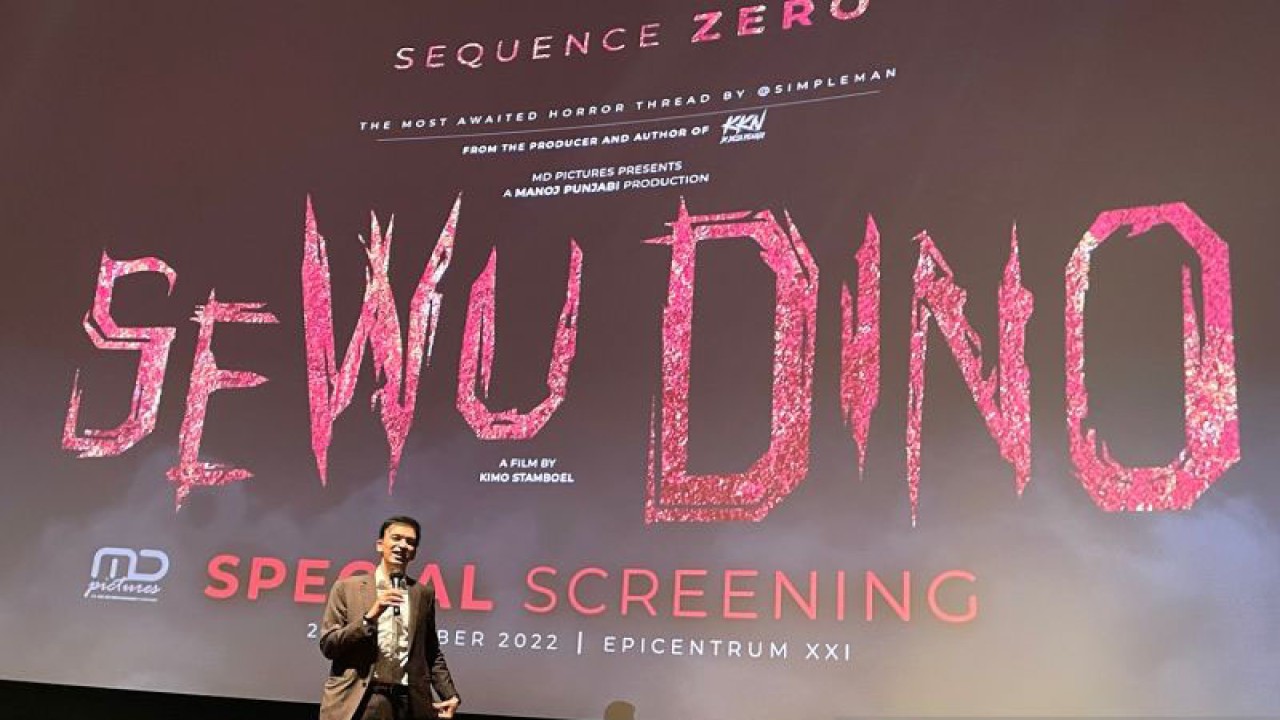 Produser Manoj Punjabi saat dijumpai di Epicentrum XXI, Jakarta Selatan, Jumat (23/12/2022) (ANTARA/Lifia Mawaddah Putri)