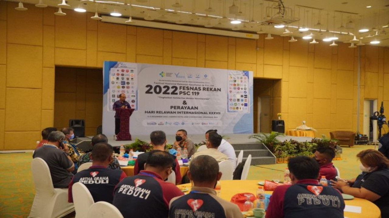 Pembukaan Festival Nasional Relawan Kesehatan dan Public Safety Center 119 di Denpasar, Selasa (6/12/2022). ANTARA/HO-Pemprov Bali