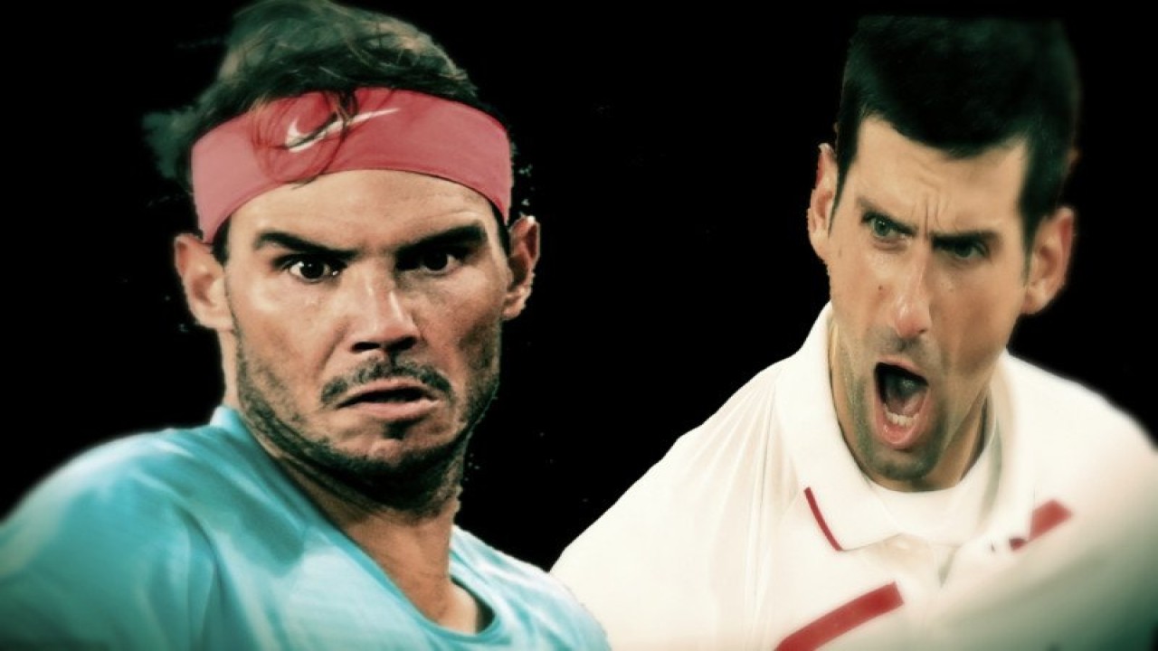 Rafael Nadal vs Novak Djokovic. ANTARA/AFP (.)