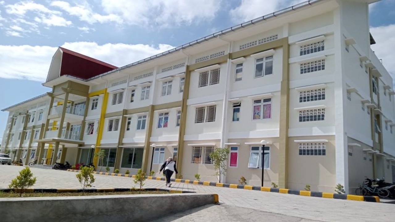 Rumah susun sederhana sewa nelayan di Kelurahan Bintaro Kota Mataram, Provinsi Nusa Tenggara Barat. (ANTARA/Nirkomala)