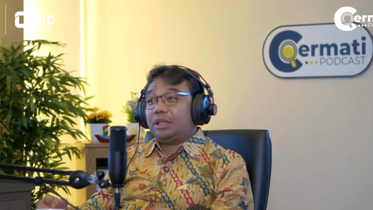 Staf Ahli Menteri Keuangan Bidang Kepatuhan Pajak Yon Arsal dalam Podcast Cermati Episode 6 bertajuk "Kilas Balik 2022" yang dipantau secara daring di Jakarta, Kamis (29/12/2022). (ANTARA/Agatha Olivia Victoria)
