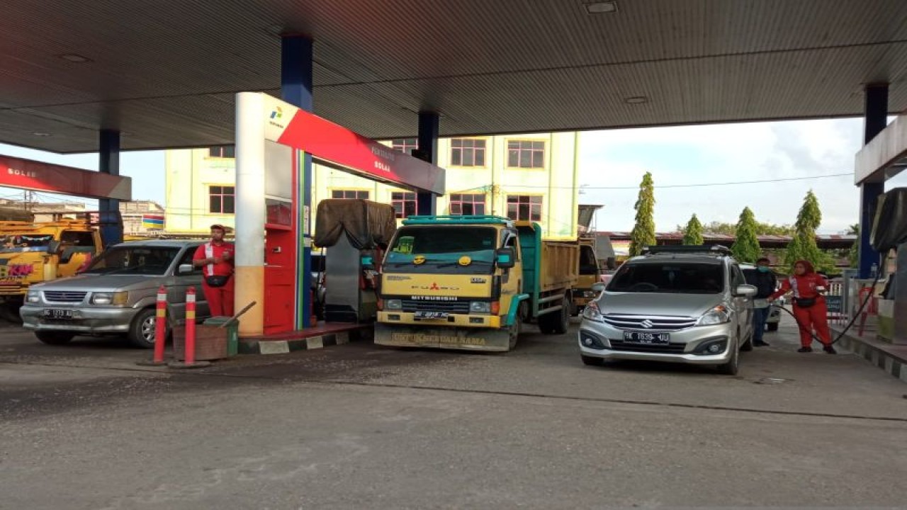 Sebanyak 13 SPBU di Jambi buka 24 jam selama periode Natal 2022 dan Tahun Baru 2023. (ANTARA/tuyani)