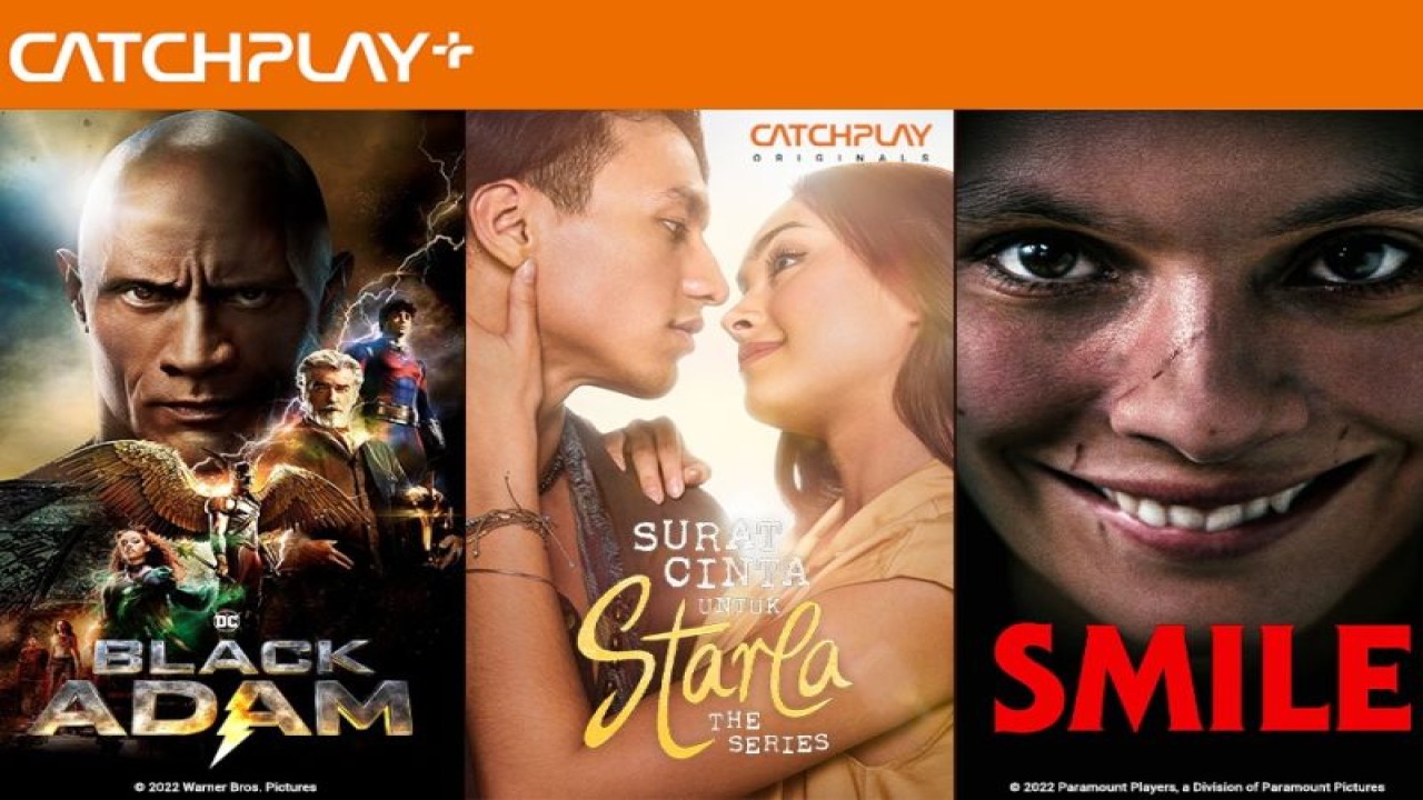 Sejumlah kolase tayangan yang hadir di bulan Desember 2022 di CATCHPLAY+. (ANTARA/CATCHPLAY+)