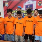 Sejumlah pelaku kriminal (busur) yang diamankan oleh Polrestabes Makassar. ANTARA Foto/HO-Humas Polrestabes Makassar-1670896762