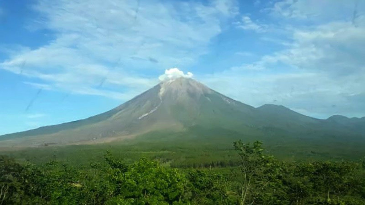 Tim SAR Gabungan melihat jalur aliran lahar dan Awan Panas Guguran (APG) Gunung Semeru di Dusun Kajar Kuning, Desa Sumberwuluh, Lumajang, Jawa Timur, Senin (5/12/2022) (ANTARA FOTO/Umarul Faruq/tom.)