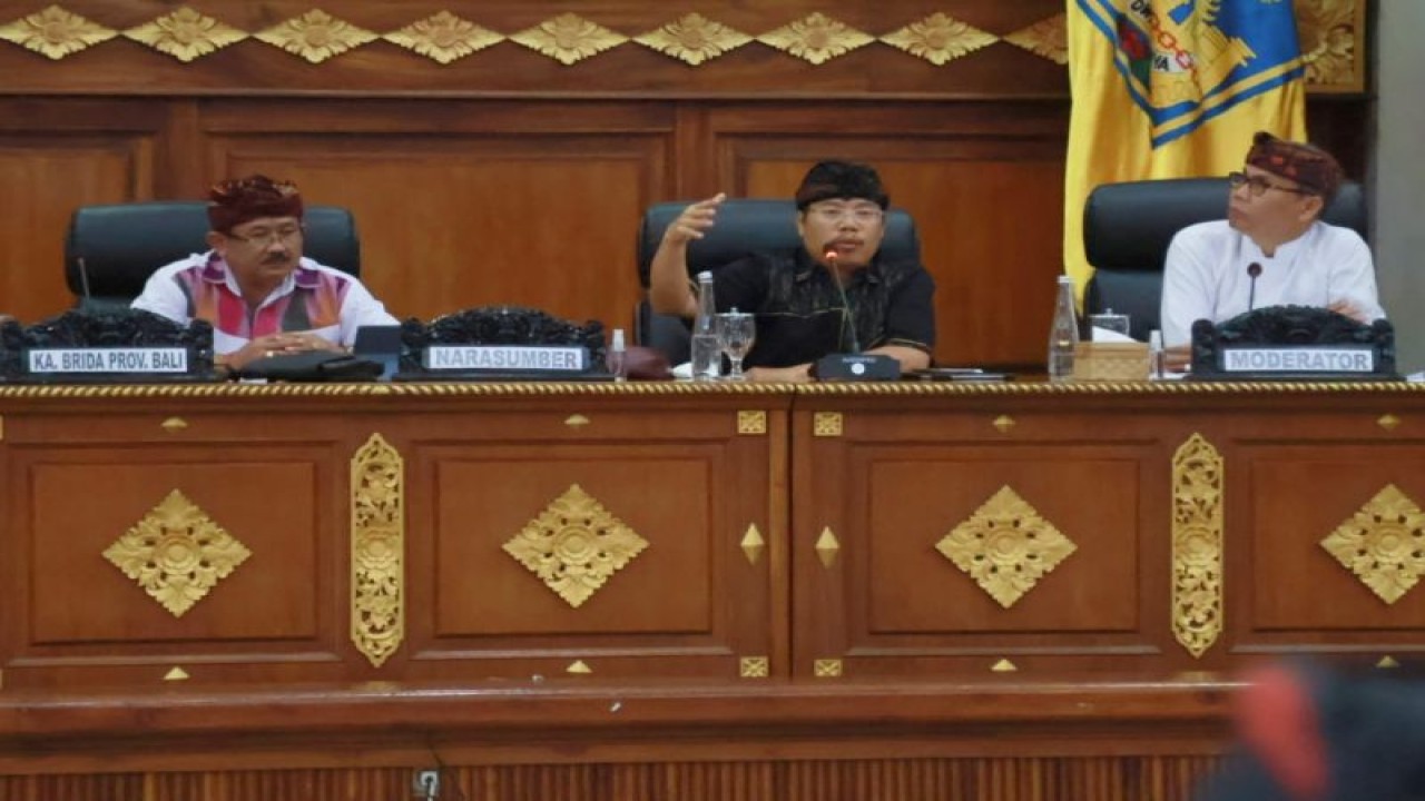 Kegiatan diseminasi hasil Sensus Berencana Sumber Daya Bali yang berbasis desa adat di Denpasar, Selasa (6/12/2022). ANTARA/HO-Pemprov Bali