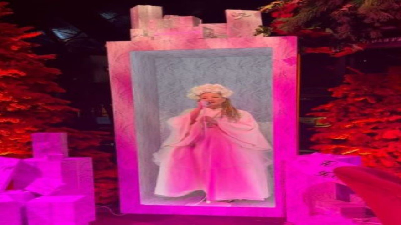 Musisi Sia saat tampil di perayaan Natal keluarga Kardashian-Jenner (ANTARA/Instagram @kimkardashian)