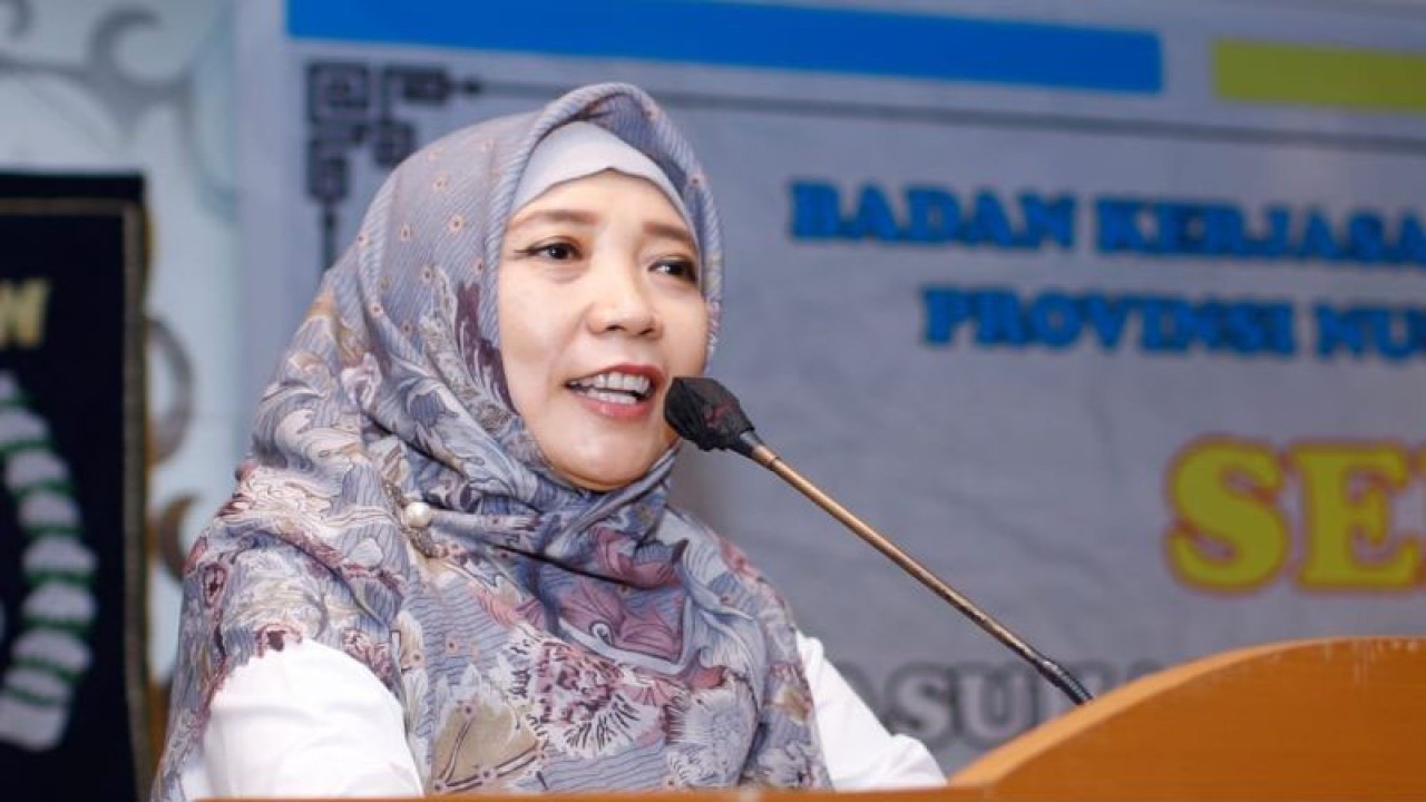 Wakil Gubernur Nusa Tenggara Barat (NTB) Sitti Rohmi Djalilah. (ANTARA/Nur Imansyah).
