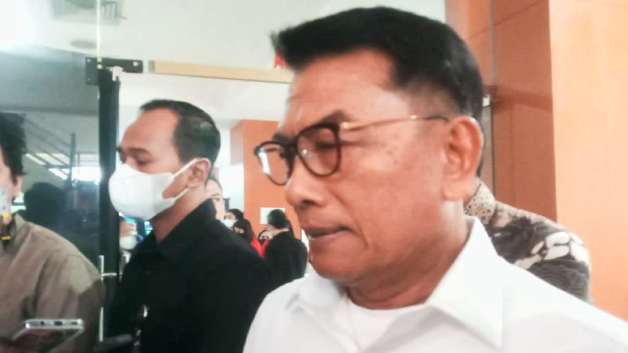 Kepala Staf Kepresidenan RI Moeldoko saat menghadiri acara “Indonesia Digital Talent Day 2022” yang digelar oleh Huawei Indonesia bekerja sama dengan Kantor Staf Presiden RI (KSP), di Gedung Krida Bhakti, Jakarta, Selasa (6/12/2022). ANTARA/Tri Meilani Ameliya.