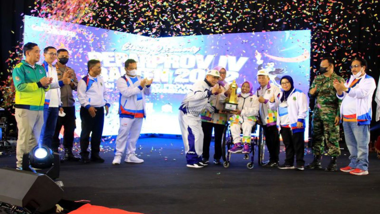 Penutupan Peparprov di Tangerang Convention Center, Kecamatan Karawaci, Kota Tangerang, Jumat (9/12/22).