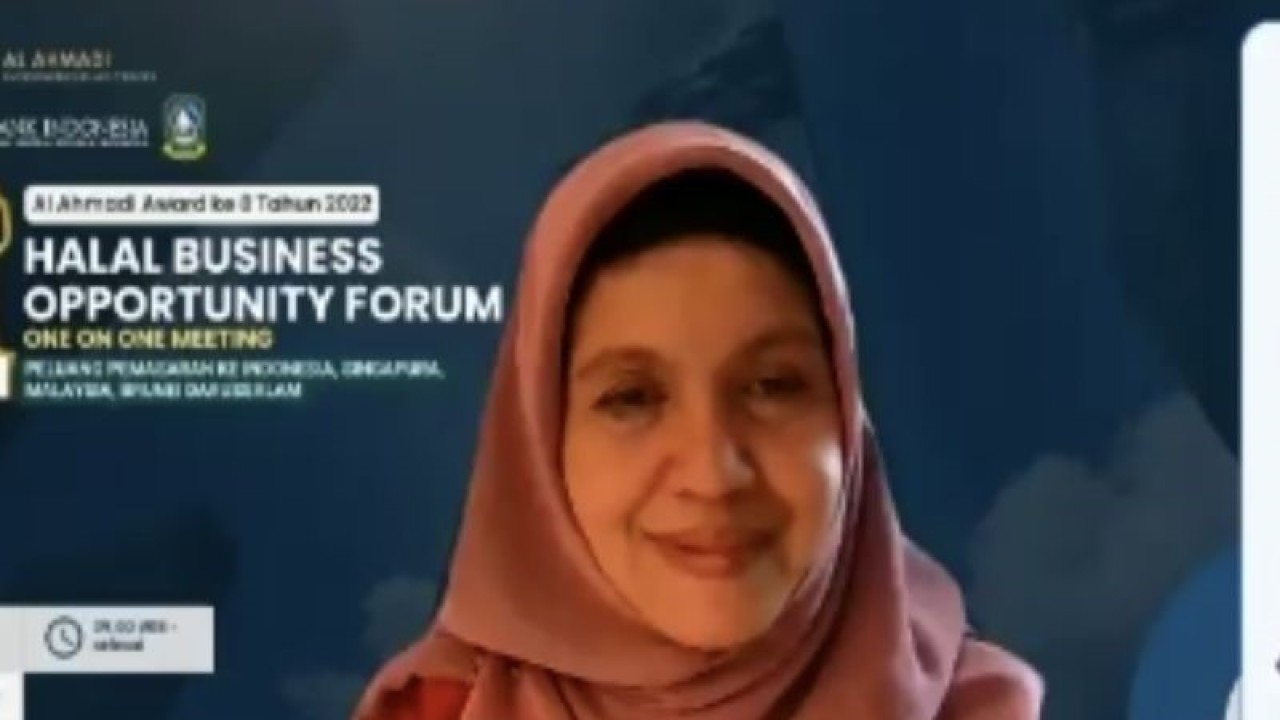 Tangkapan layar - Direktur Al Ahmadi Entrepreneurship Centre (AEC) Listya Anggraini.ANTARA/Jessica