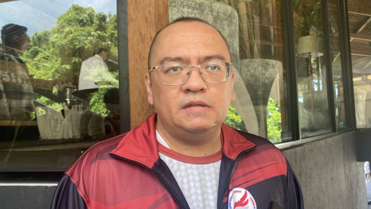 Wakil Ketua Bidang Atlet dan Prestasi Pengurus Besar Esports Indonesia (PB ESI) Yohannes P Siagian ditemui di Bali, Senin (12/12/2022). (ANTARA/Arindra Meodia)