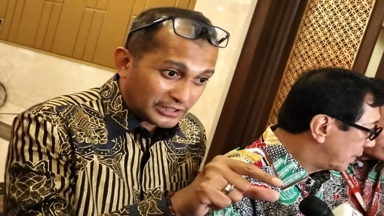 Wakil Menteri Hukum dan Hak Asasi Manusia (Wamenkumham) Prof Edward Omar Sharif Hiariej. ANTARA/Muhammad Zulfikar