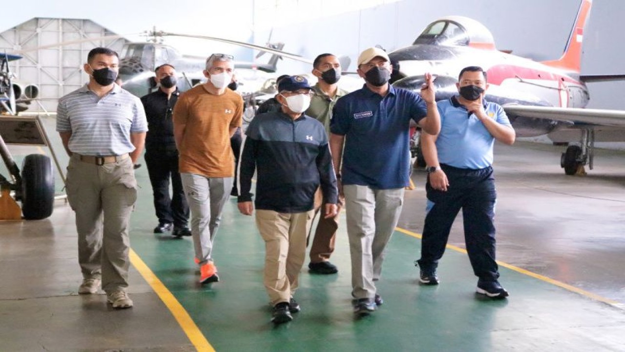 Wakil Presiden RI K.H. Ma'ruf Amin saat mengunjungi Museum Pusat TNI AU Dirgantara Mandala (Muspusdirla) di komplek Lanud Adisutjipto Yogyakarta, Sabtu (10/12/2022). ANTARA/Foto Humas Lanud Adisutjipto Yogyakarta.