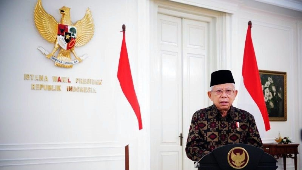 Wakil Presiden RI Ma'ruf Amin. ANTARA/HO-BPMI Setwapres/am.