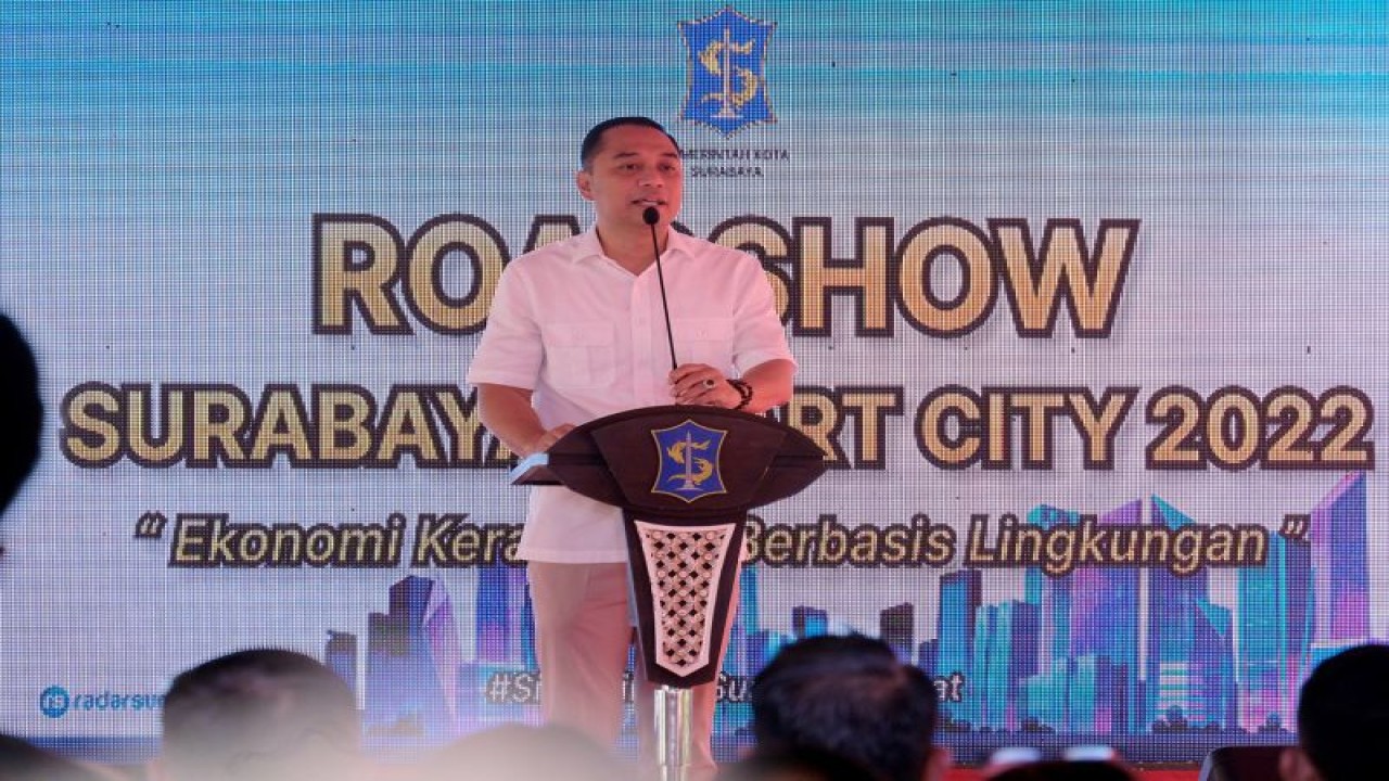 Wali Kota Surabaya Eri Cahaydi (ANTARA/HO-Diskominfo Surabaya)