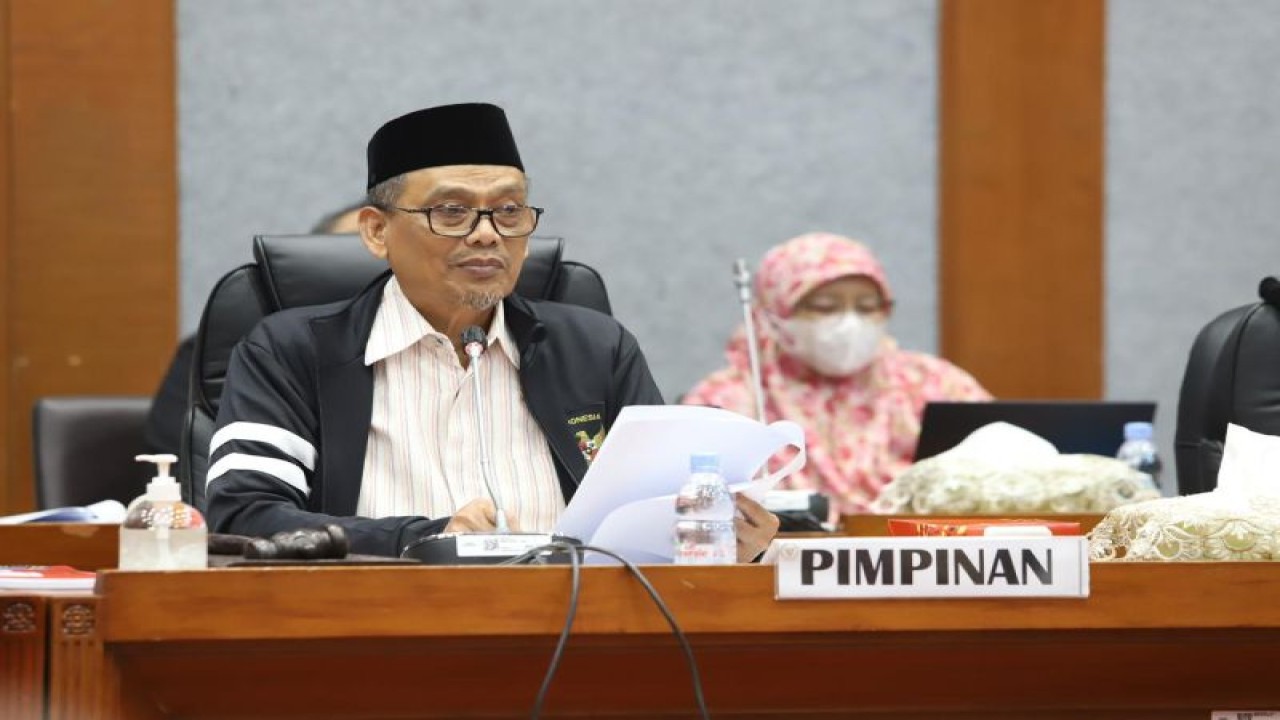 Wakil Ketua Komisi X DPR, Abdul Fikri, dalam rapat dengar pendapat di Jakarta, Rabu (12/1/2023). (ANTARA/HO-Dokumentasi Pribadi)