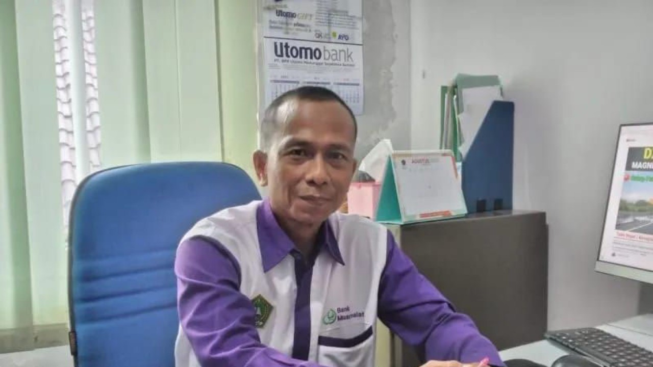 Kepala Seksi Haji dan Umrah Kantor Kementerian Agama Kabupaten OKU Abdul Muis. (ANTARA/Edo Purmana/23)
