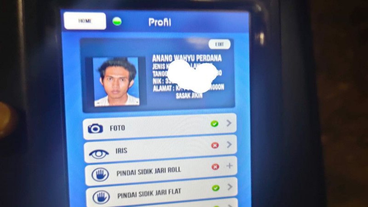 Data ABK KM Bahari Nusantara I yang jatuh di Indramayu, Jawa Barat. (ANTARA/Ho-SAR Cirebon)