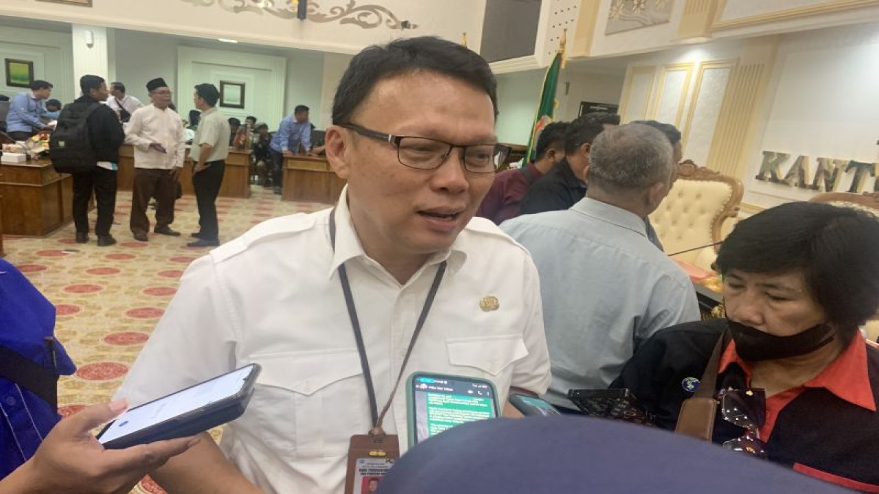 Kepala Dinas PUPR Kota Palembang Ahmad Bastari di Palembang, Kamis. (ANTARA/ Ahmad Rafli Baiduri)